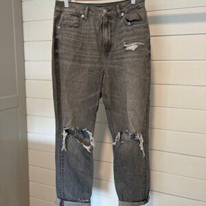 American Eagle Washed Black Jeans Size 8